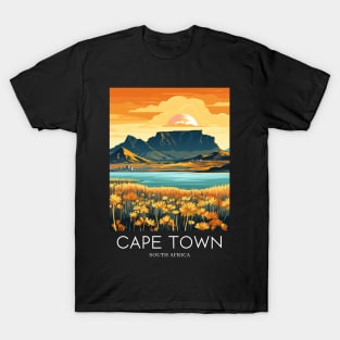 A Pop Art Travel Print of Cape Town - South Africa T-Shirt